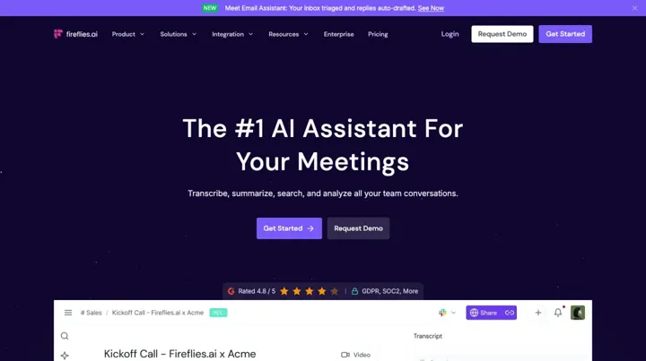 Fireflies.ai product page