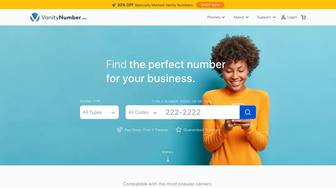 Vanity Number product